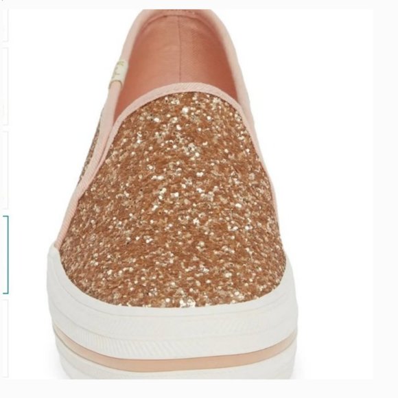 KATE SPADE keds triple decker glitter pink shoes 6 - Picture 4 of 12